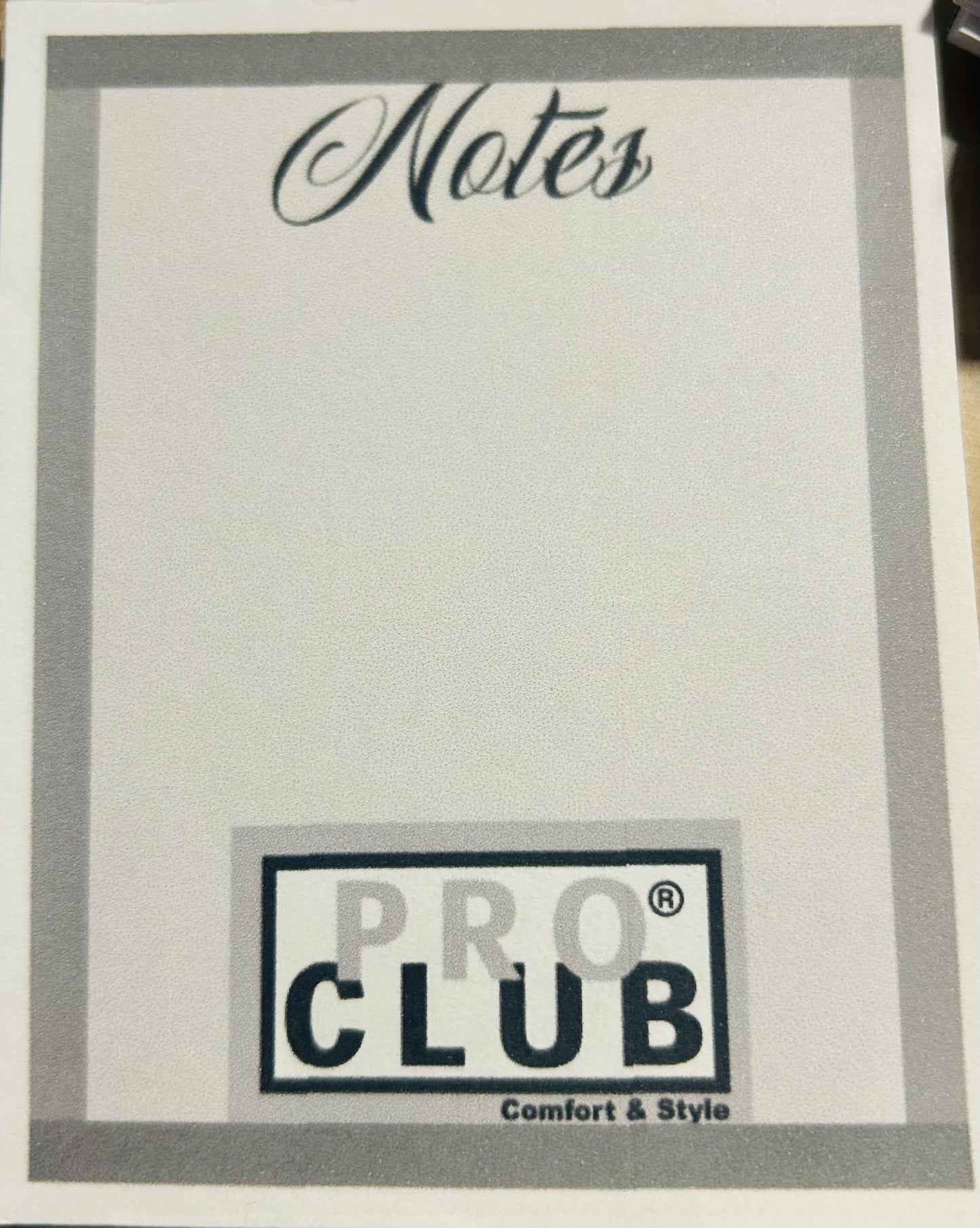 Proclub notepads